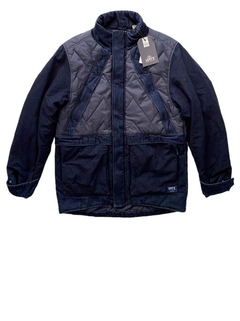 Levi's Levis Made & Crafted Nwt Denim Quilted Mountain Coat Jacket 212750000 M